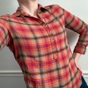 Beach Lunch Lounge Flannel Blouse